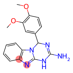 4-(3,4-二甲氧苯基)-1,4-二氢[1,3,5]三嗪并[1,2-A]苯并咪唑-2-胺