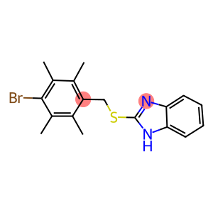 2-[(4-bromo-2,3,5,6-tetramethylbenzyl)sulfanyl]-1H-benzimidazole