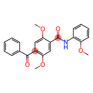 4-benzoyl-2,5-dimethoxy-N-(2-methoxyphenyl)benzamide