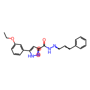 3-(3-ethoxyphenyl)-N-((1E,2E)-3-phenylallylidene)-1H-pyrazole-5-carbohydrazide