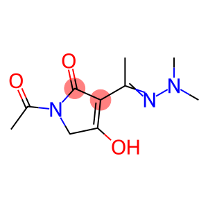 2H-Pyrrol-2-one, 1-acetyl-3-[1-(2,2-dimethylhydrazinylidene)ethyl]-1,5-dihydro-4-hydroxy-