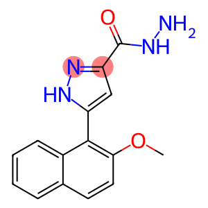 3-(2-methoxynaphthalen-1-yl)-1H-pyrazole-5-carbohydrazide