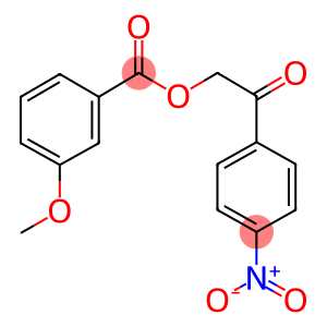 2-{4-nitrophenyl}-2-oxoethyl 3-methoxybenzoate