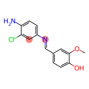 4-{[(4-amino-3-chlorophenyl)imino]methyl}-2-methoxyphenol