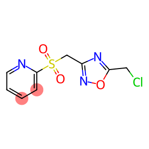 5-(chloromethyl)-3-[(2-pyridylsulphonyl)methyl]-1,2,4-oxadiazole