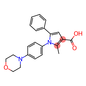 2-METHYL-1-(4-MORPHOLINOPHENYL)-5-PHENYL-1H-PYRROLE-3-CARBOXYLIC ACID