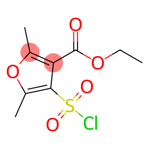 Ethyl 4-(chlorosulfonyl)-2,5-dimethyl-3-furoate