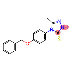 3H-1,2,4-Triazole-3-thione, 2,4-dihydro-5-methyl-4-[4-(phenylmethoxy)phenyl]-