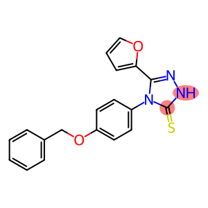 4-[4-(BENZYLOXY)PHENYL]-5-(2-FURYL)-4H-1,2,4-TRIAZOLE-3-THIOL
