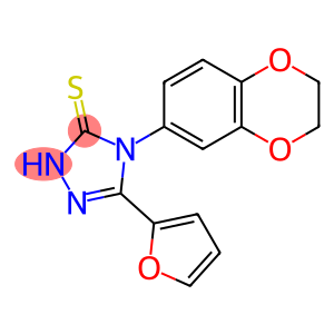 4-(2,3-DIHYDRO-1,4-BENZODIOXIN-6-YL)-5-(2-FURYL)-4H-1,2,4-TRIAZOLE-3-THIOL