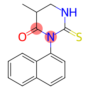 4(1H)-Pyrimidinone,tetrahydro-5-methyl-3-(1-naphthalenyl)-2-thioxo-