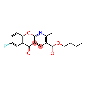 BUTYL 7-FLUORO-2-METHYL-5-OXO-5H-CHROMENO[2,3-B]PYRIDINE-3-CARBOXYLATE