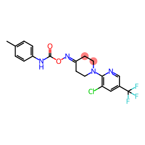 3-CHLORO-2-(4-([(4-TOLUIDINOCARBONYL)OXY]IMINO)PIPERIDINO)-5-(TRIFLUOROMETHYL)PYRIDINE