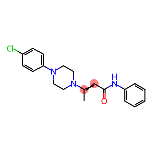 3-[4-(4-CHLOROPHENYL)PIPERAZINO]-N-PHENYL-2-BUTENAMIDE