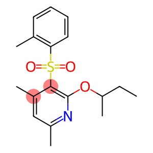 2-(SEC-BUTOXY)-4,6-DIMETHYL-3-[(2-METHYLPHENYL)SULFONYL]PYRIDINE