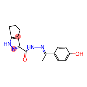 N'-[1-(4-hydroxyphenyl)ethylidene]-1,4,5,6-tetrahydrocyclopenta[c]pyrazole-3-carbohydrazide