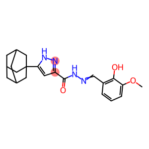 3-(1-adamantyl)-N'-(2-hydroxy-3-methoxybenzylidene)-1H-pyrazole-5-carbohydrazide