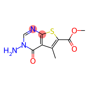 Thieno[2,3-d]pyrimidine-6-carboxylic acid, 3-amino-3,4-dihydro-5-methyl-4-oxo-, methyl ester