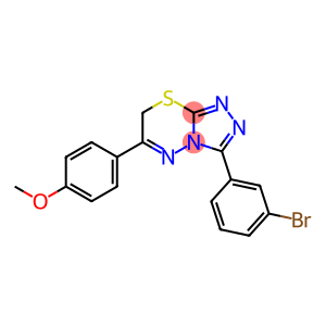 3-(3-bromophenyl)-6-(4-methoxyphenyl)-7H-[1,2,4]triazolo[3,4-b][1,3,4]thiadiazine