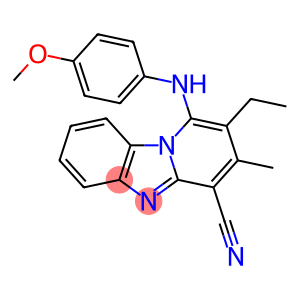 2-ethyl-1-[(4-methoxyphenyl)amino]-3-methylpyrido[1,2-a]benzimidazole-4-carbonitrile