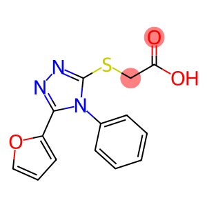 2-{[5-(呋喃-2-基)-4-苯基-4H-1,2,4-三唑-3-基]硫烷基}乙酸