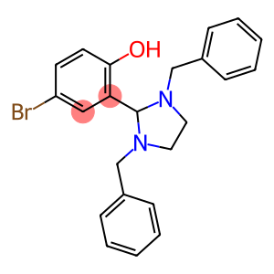 4-bromo-2-(1,3-dibenzyl-2-imidazolidinyl)phenol
