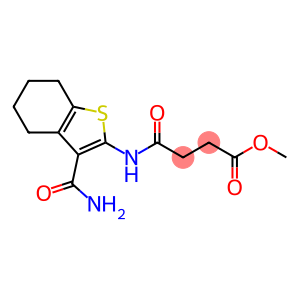 Butanoic acid, 4-[[3-(aminocarbonyl)-4,5,6,7-tetrahydrobenzo[b]thien-2-yl]amino]-4-oxo-, methyl ester