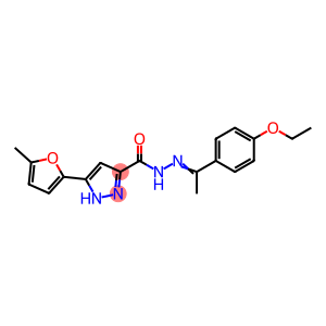 N'-[(1E)-1-(4-ethoxyphenyl)ethylidene]-3-(5-methylfuran-2-yl)-1H-pyrazole-5-carbohydrazide