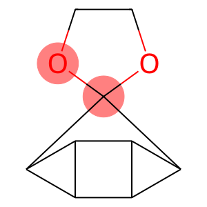 Spiro[1,3-dioxolane-2,3'-tetracyclo[3.2.0.02,7.04,6]heptane] (9CI)