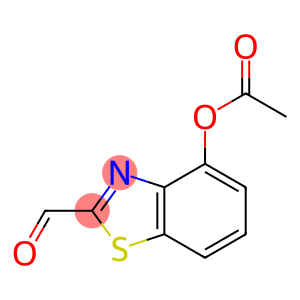 2-Benzothiazolecarboxaldehyde,4-hydroxy-,acetate(ester)(8CI)