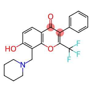 7-hydroxy-3-phenyl-8-(piperidin-1-ylmethyl)-2-(trifluoromethyl)-4H-chromen-4-one