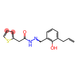 2-Thiopheneacetic acid, 2-[[2-hydroxy-3-(2-propen-1-yl)phenyl]methylene]hydrazide