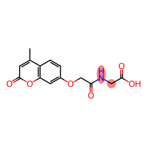 2-[[2-(4-methyl-2-oxo-chromen-7-yl)oxyacetyl]amino]acetic acid