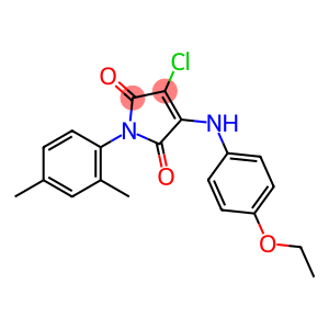 1H-Pyrrole-2,5-dione, 3-chloro-1-(2,4-dimethylphenyl)-4-[(4-ethoxyphenyl)amino]-
