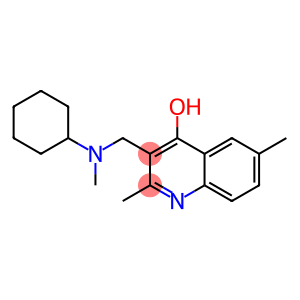 4-Quinolinol, 3-[(cyclohexylmethylamino)methyl]-2,6-dimethyl-