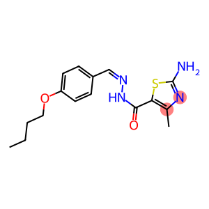 2-amino-N'-(4-butoxybenzylidene)-4-methyl-1,3-thiazole-5-carbohydrazide