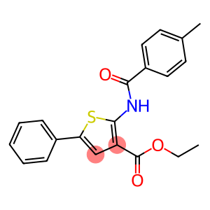 ethyl 2-[(4-methylbenzoyl)amino]-5-phenylthiophene-3-carboxylate