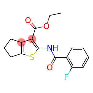 ethyl 2-(2-fluorobenzamido)-5,6-dihydro-4H-cyclopenta[b]thiophene-3-carboxylate