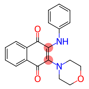 2-morpholino-3-(phenylamino)naphthalene-1,4-dione