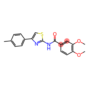 3,4-dimethoxy-N-(4-(p-tolyl)thiazol-2-yl)benzamide