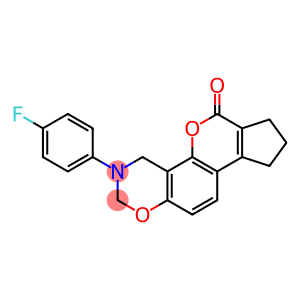 3-(4-fluorophenyl)-3,4,8,9-tetrahydro-2H-cyclopenta[3,4]chromeno[8,7-e][1,3]oxazin-6(7H)-one
