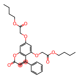 butyl 2-[5-(2-butoxy-2-oxoethoxy)-2-oxo-4-phenylchromen-7-yl]oxyacetate