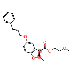 2-methoxyethyl 5-(cinnamyloxy)-2-methylbenzofuran-3-carboxylate