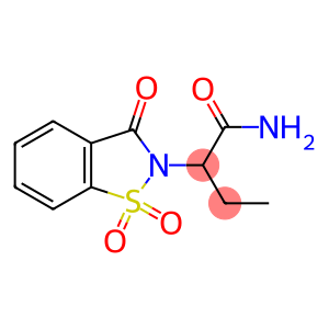 α-Ethyl-3-oxo-1,2-benzisothiazole-2(3H)-acetamide 1,1-dioxide