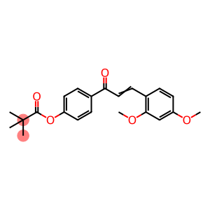 4-[3-(2,4-DIMETHOXYPHENYL)ACRYLOYL]PHENYL PIVALATE