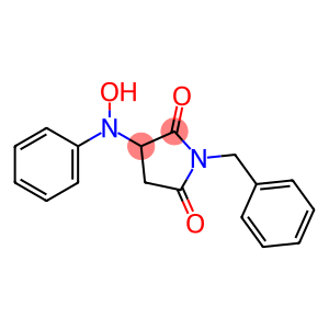 1-benzyl-3-(hydroxy(phenyl)amino)pyrrolidine-2,5-dione