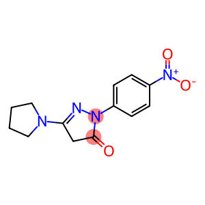 1-(4-NITROPHENYL)-3-PYRROLIDINO-2-PYRAZOLIN-5-ONE