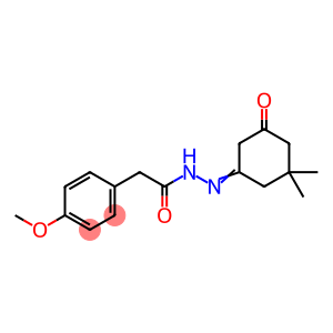Benzeneacetic acid, 4-methoxy-, 2-(3,3-dimethyl-5-oxocyclohexylidene)hydrazide