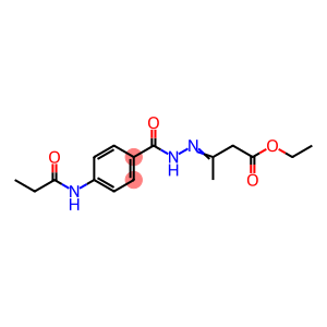 ethyl 3-{[4-(propionylamino)benzoyl]hydrazono}butanoate