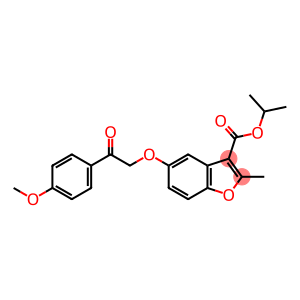 3-Benzofurancarboxylic acid, 5-[2-(4-methoxyphenyl)-2-oxoethoxy]-2-methyl-, 1-methylethyl ester